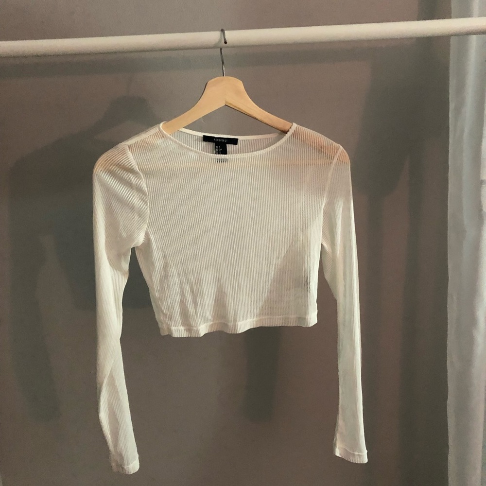 NWOT cropped sheer top